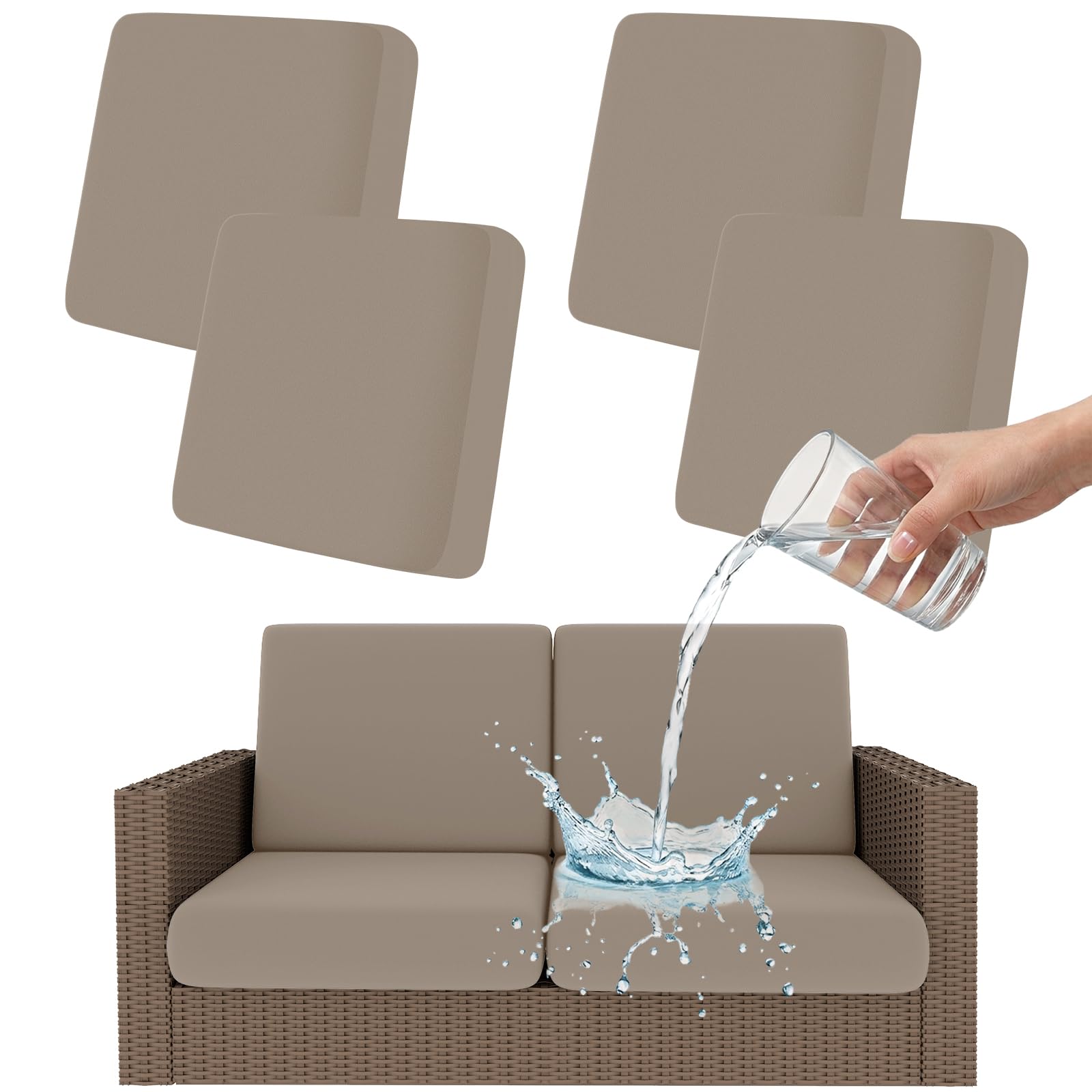 Waterproof Stretch Pet Patio Cushion Slipcovers