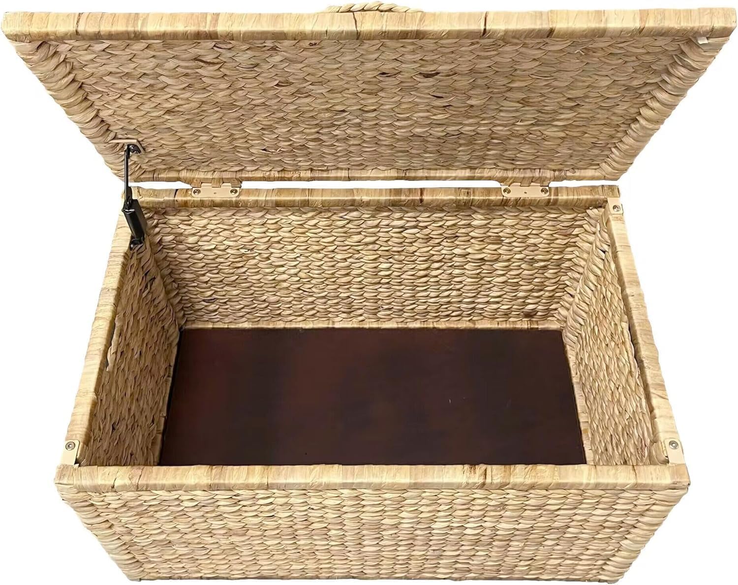 Water Hyacinth Wicker Storage Blanket Chest