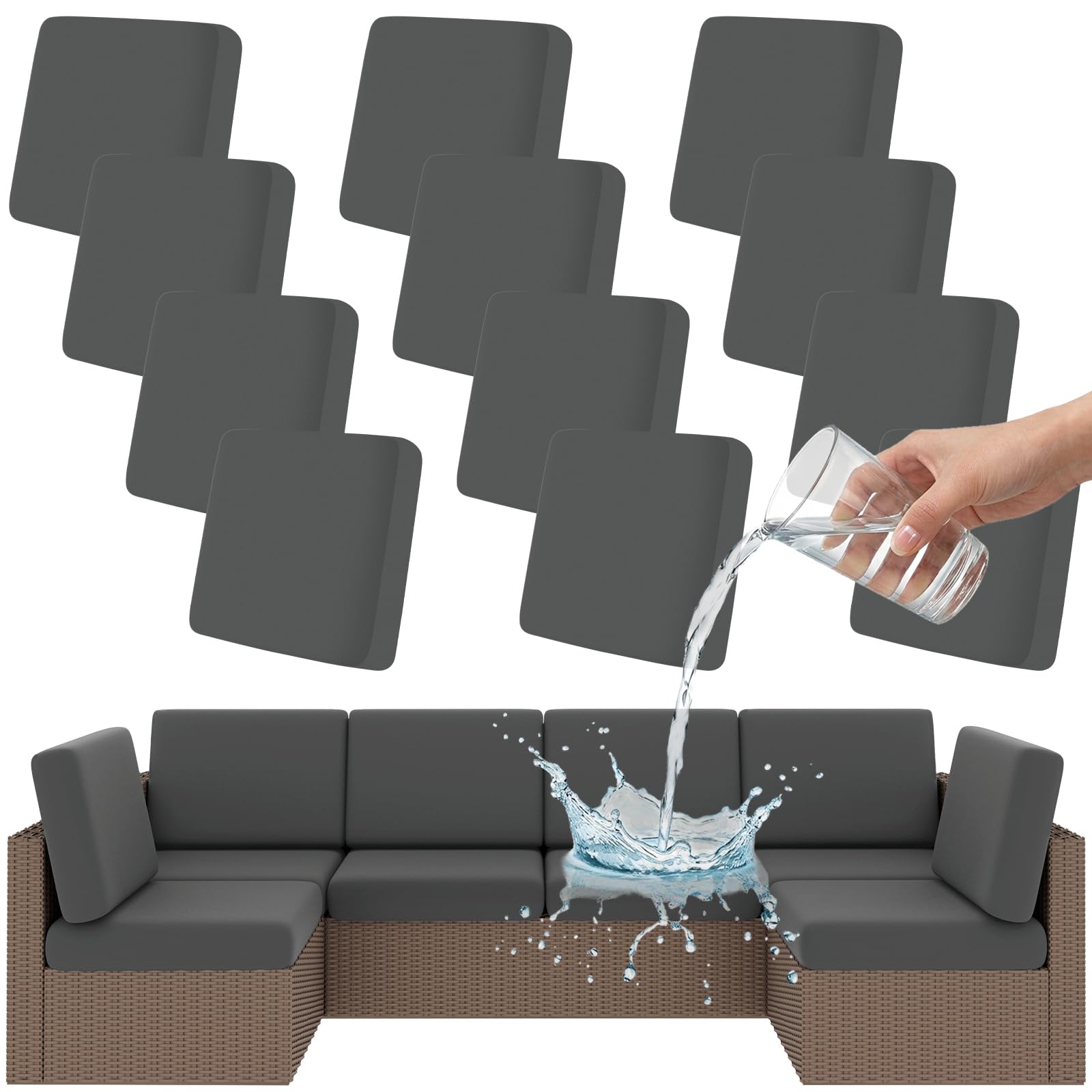 Waterproof Stretch Pet Patio Cushion Slipcovers