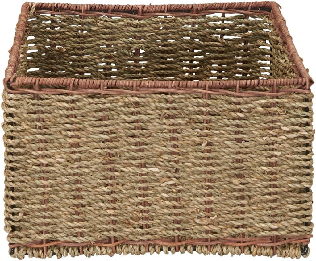 5 Drawer Seagrass Wicker Storage Tower