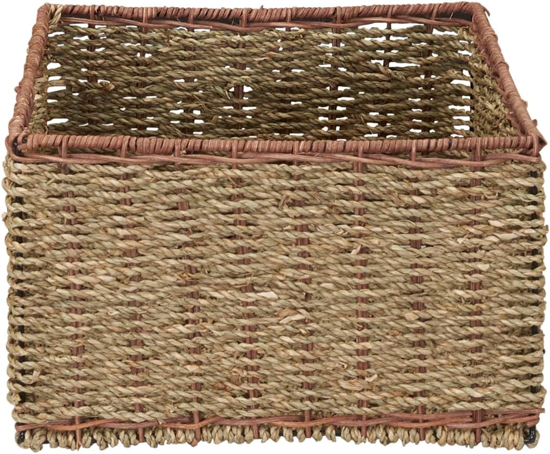 5 Drawer Seagrass Wicker Storage Tower