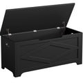 Rustic Brown Farmhouse Wooden Storage Bench