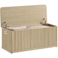 Wooden Lift Top Shoe Storage Bench Chest