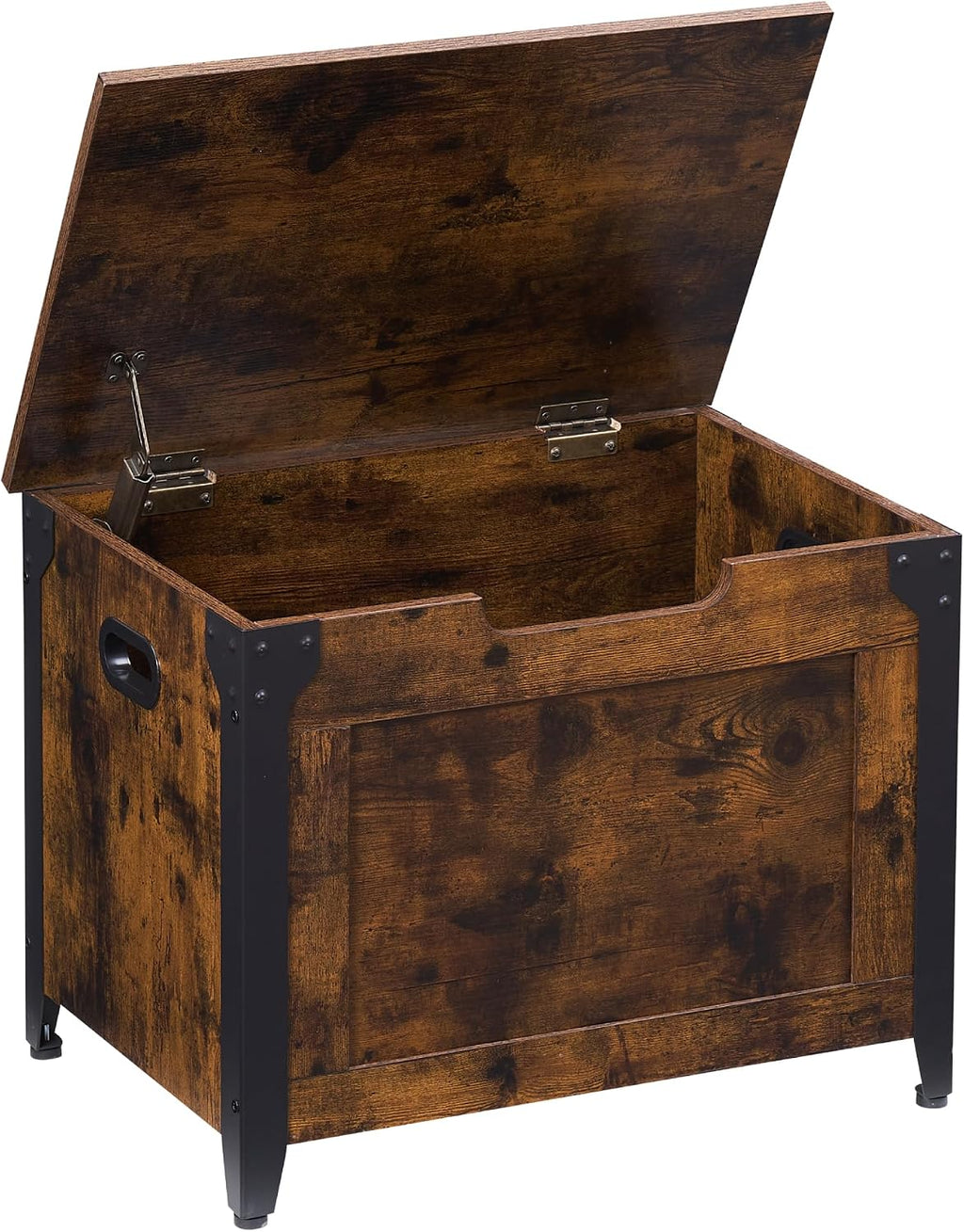 Rustic Brown Farmhouse Wooden Storage Bench