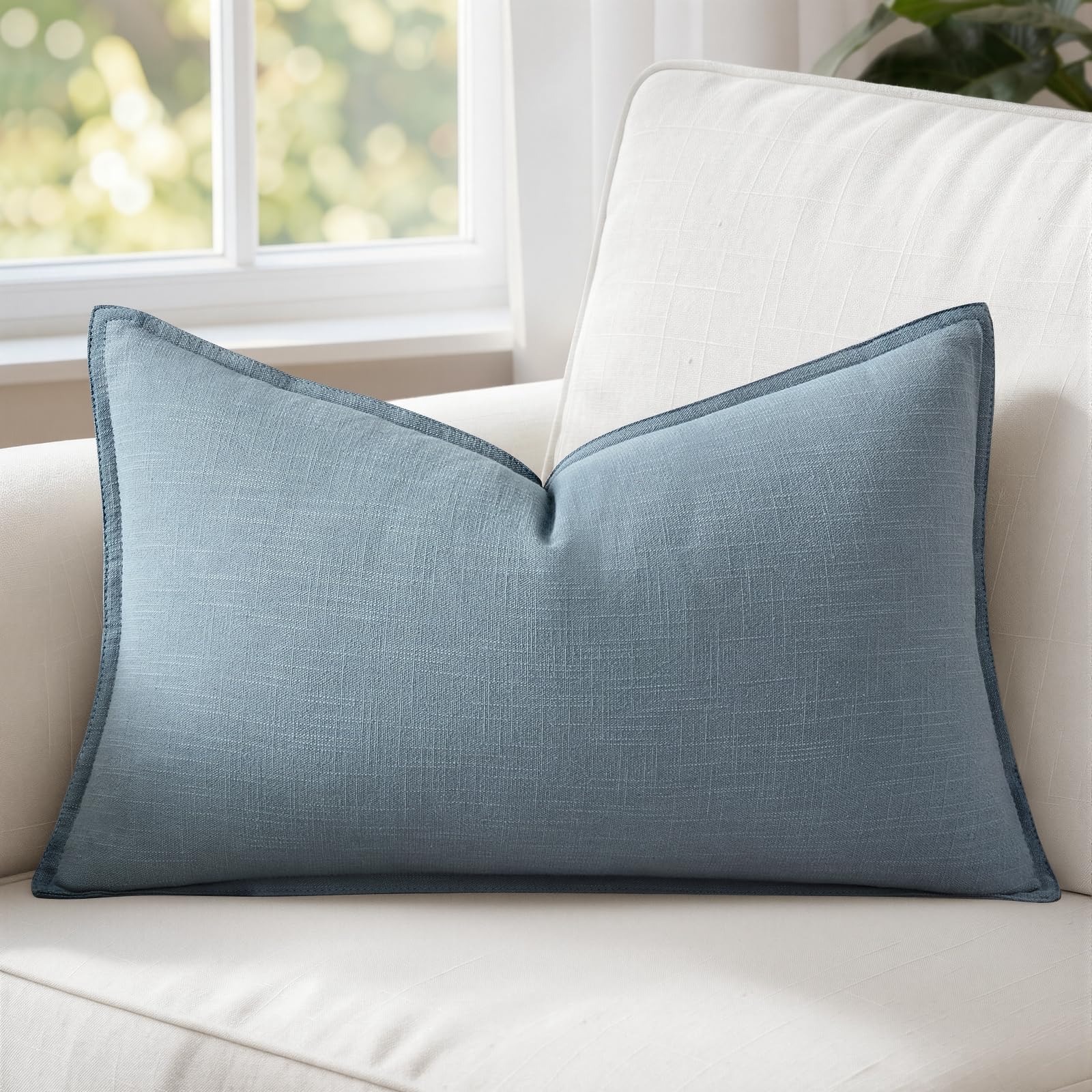 1 Pack Beige Boho Lumbar Pillow Cover