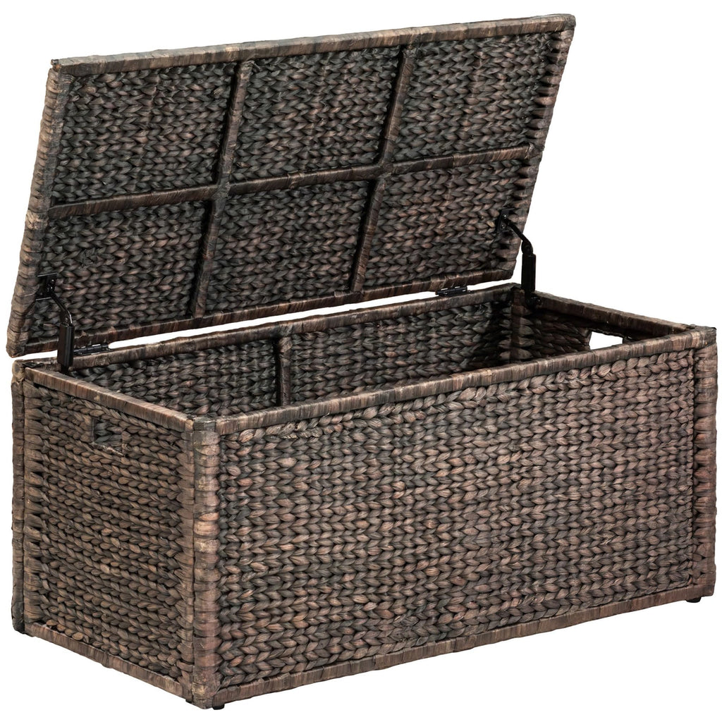 Water Hyacinth Wicker Storage Blanket Chest
