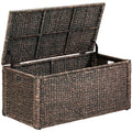 Water Hyacinth Wicker Storage Blanket Chest