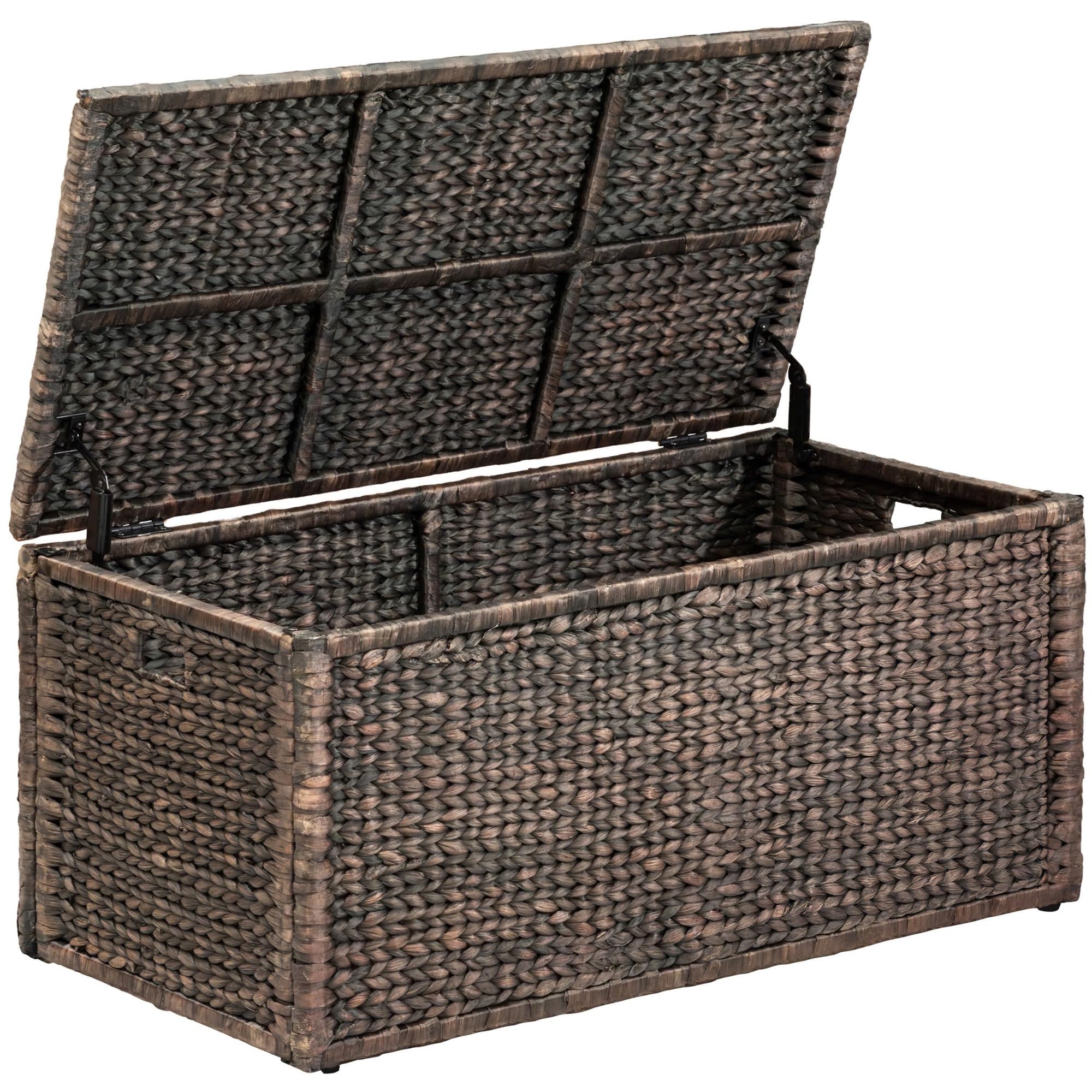 Water Hyacinth Wicker Storage Blanket Chest