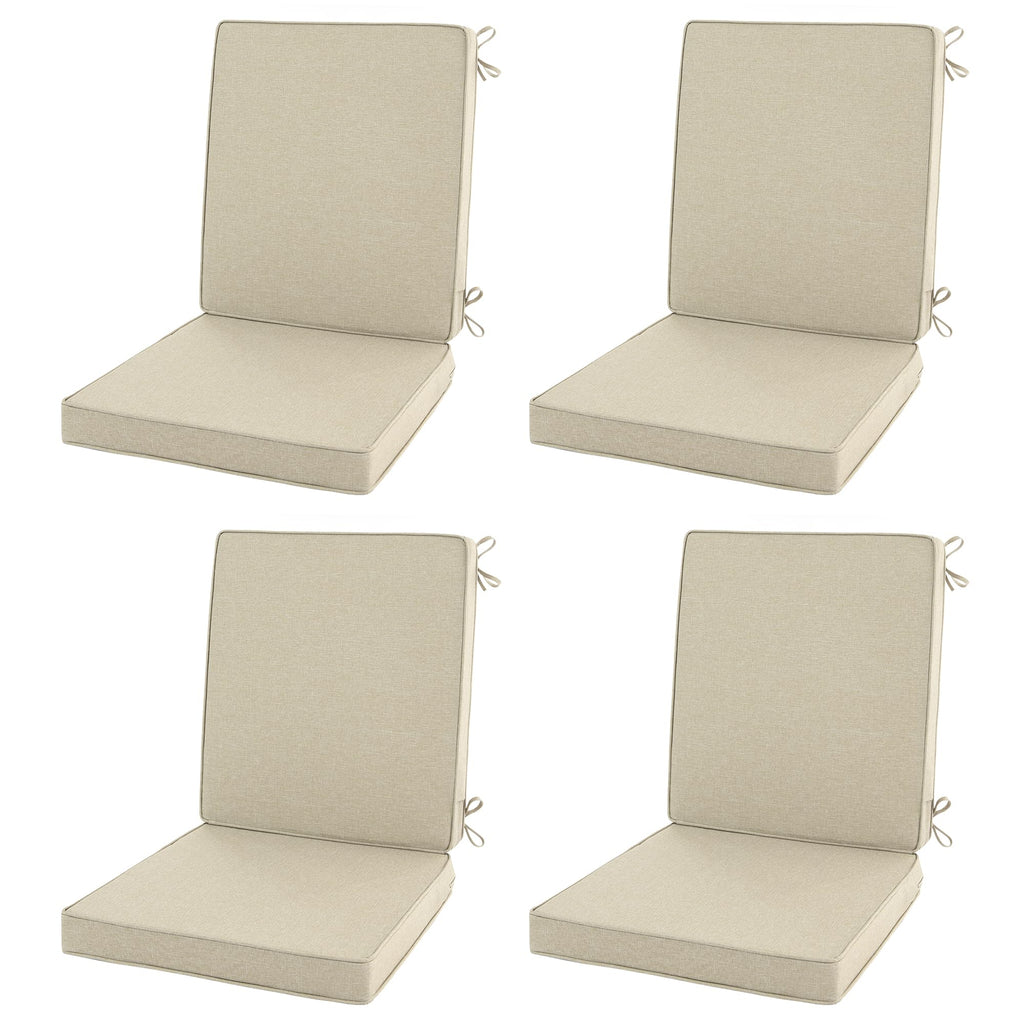 6Pcs Olive Green Water Resistant Chair Cushions
