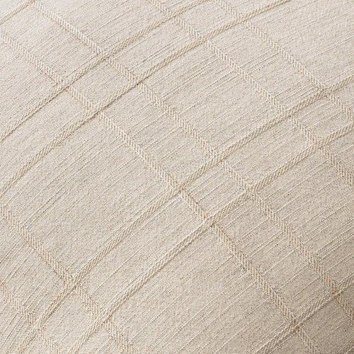 1 Pack Beige Check Lumbar Pillow Cover