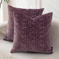 2 Pack Olive Jacquard Velvet Pillow Covers