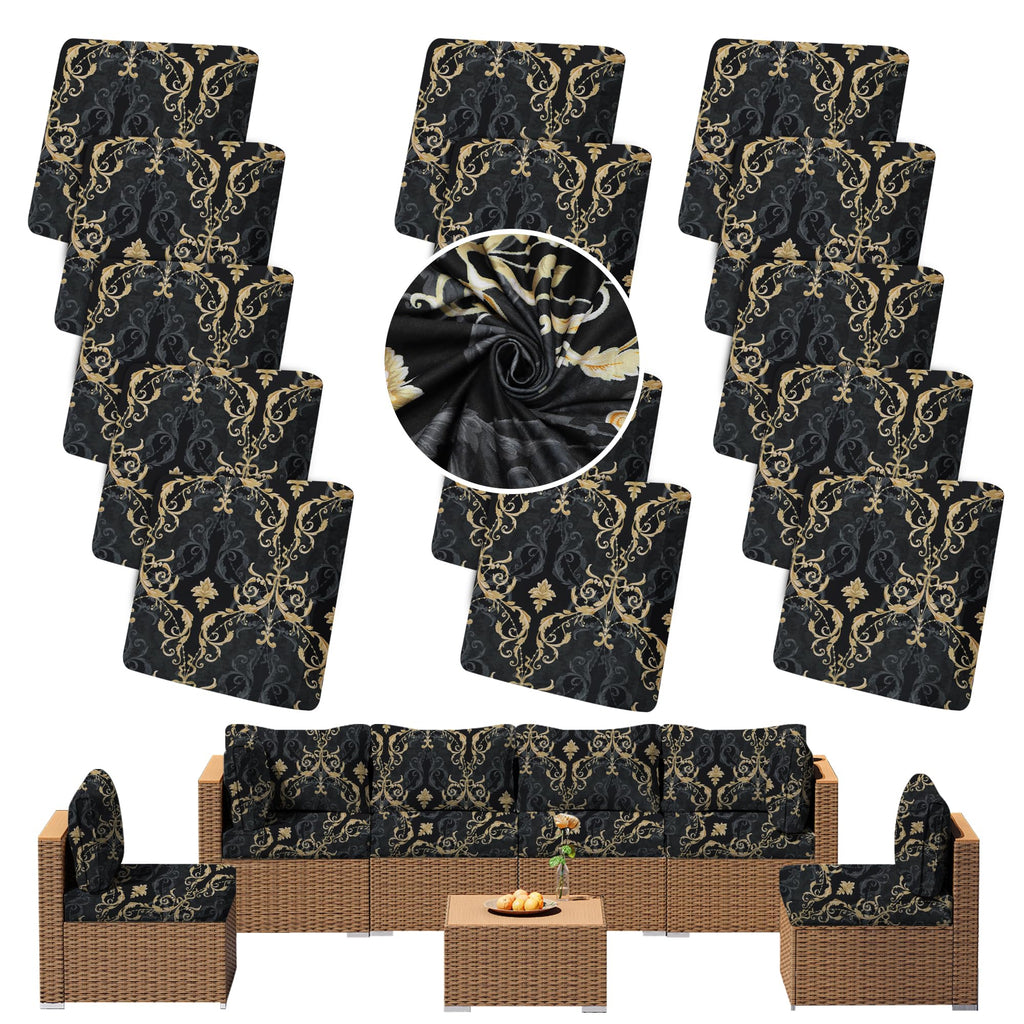 8PCS Sectional Patio Sofa Cushion Slipcovers